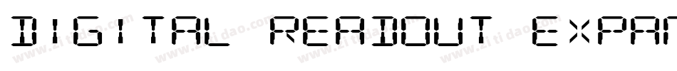 Digital Readout Expanded字体转换